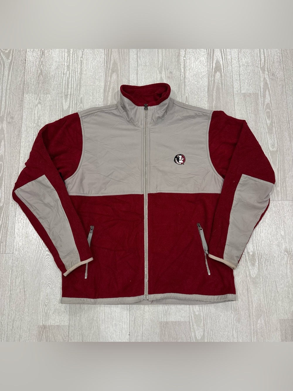 Weatherproof Florida State Seminoles Fleece Full Zip Jacket Size M